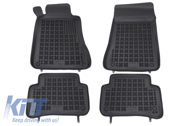 Floor mat black suitable for MERCEDES W203 C-Class (2000-2007)