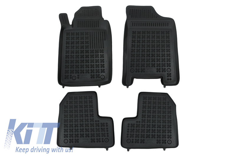 Floor mat black suitable for PEUGEOT 206, 206 SW 1998-2009, 206+ 2009-