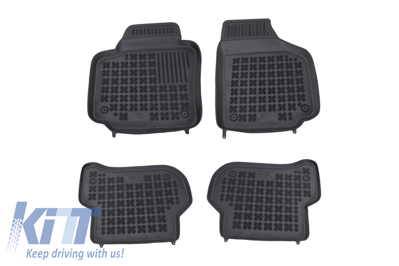 Floor mat black suitable for SKODA Yeti 2009-; suitable for VW Golf Plus 2005-