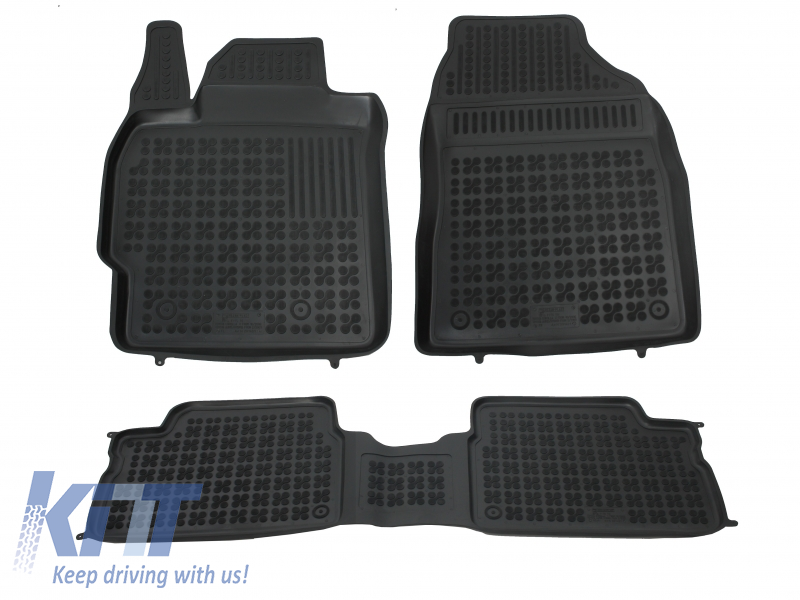 Floor mat black suitable for TOYOTA Auris 02/2007-2012, Corolla 10/2006-2013