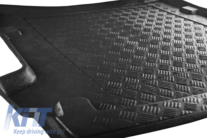 Trunk Mat without Non Slip Black suitable for AUDI A3 8V Hatchback Sportback (2012-up) Regular Spare Tire