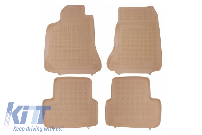 Floor Mat Beige Rubber suitable for MERCEDES A Classe W176 (2012-2018) GLA X156 (2013-)