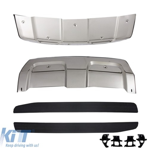 Skid Plates Bumper Protection suitable for Range ROVER (L494) (2014-up) with Running Boards Sport