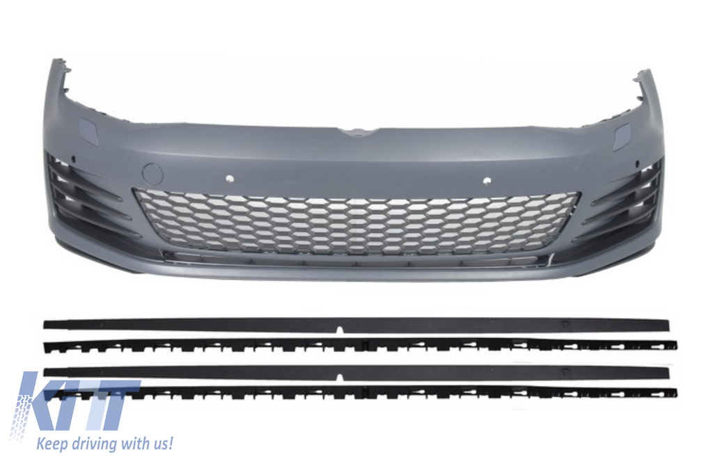 Front Bumper  suitable for VW Golf VII Golf 7 2013-up GTI Look with Side Skirts