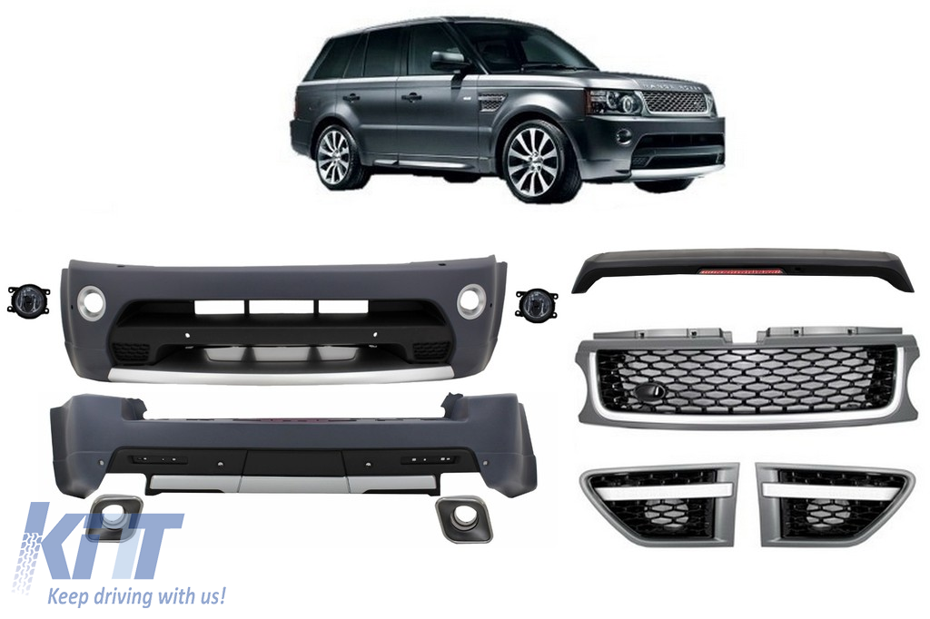 Body Kit suitable for Land Range Rover Sport L320 Facelift (2009-2013) Autobiography Design Platinum Black Grille Edition