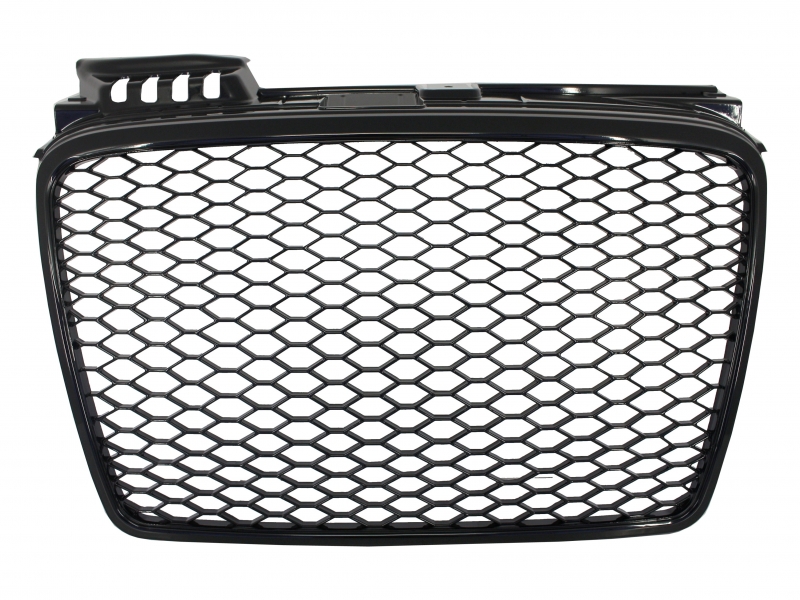 Badgeless Front Grille suitable for Audi A4 B7 (2004-2008) RS4 Piano Black
