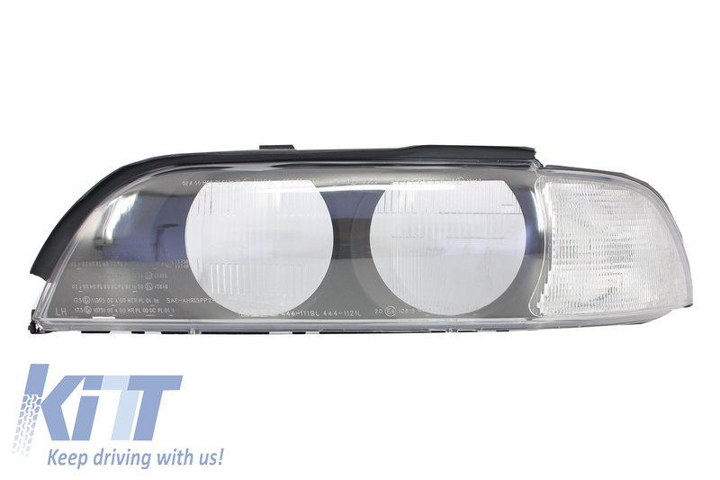 Headlight Glass Lens Replacement suitable for BMW 5 Series E39 Pre Facelift (1996-2000) Left Side