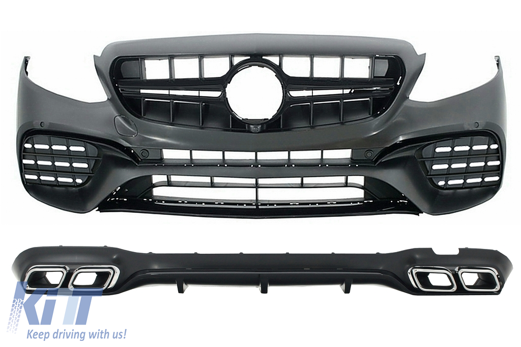 Complete Body Kit suitable for Mercedes E-Class W213 (2016-up) E63 Design Exhaust Muffler tips
