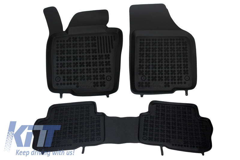 Floor mat black suitable for VW Sharan II (5 seats) 2010-, SEAT Alhambra (5 seats) 2010-