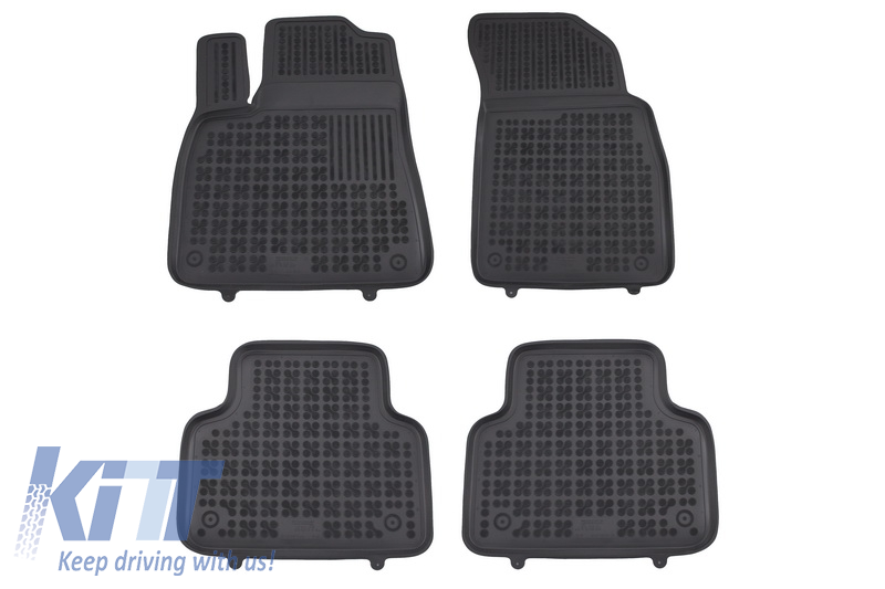 Floor Mat Rubber Black suitable for AUDI Q7 4M (2015-) Q8 (2018-)