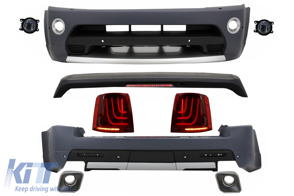 Body Kit suitable for Land Range Rover Sport L320 Facelift (2009-2013) Autobiography Design with Taillights Glohh