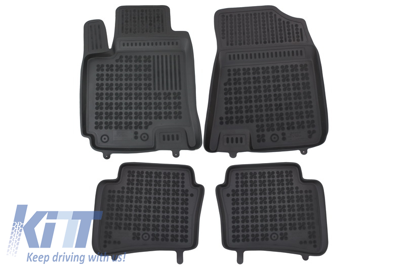 Floor mat Rubber Black suitable for HYUNDAI I20 GB 2014+