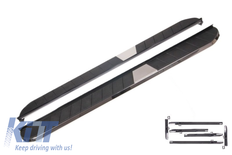 Running Boards Side Steps suitable for NISSAN X-Trail III T32 (2013-Up) KITT Design