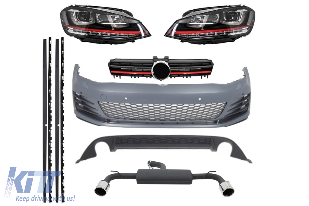 Complete Body Kit  suitable for VW Golf VII 7 ( 2013-2016 ) GTI Design