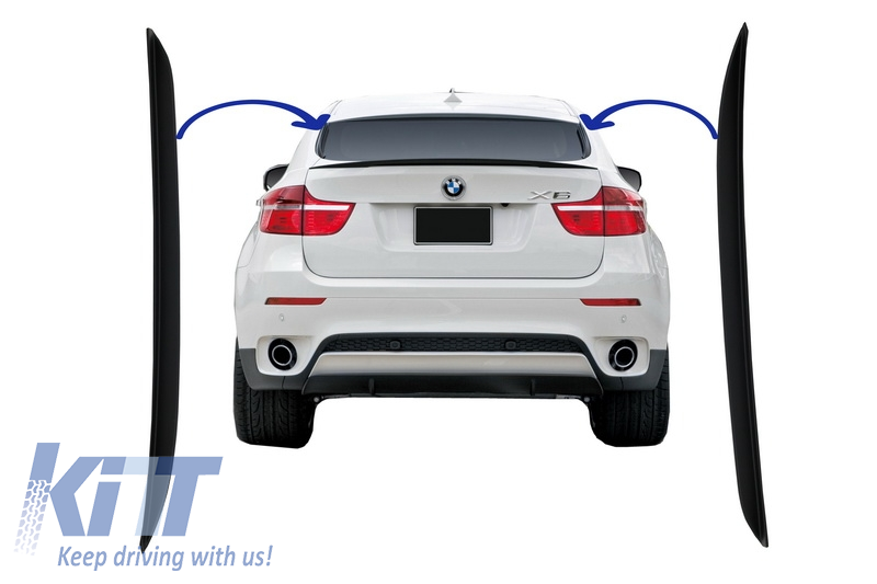Trunk Rear Fin Spoiler (Left/Right) suitable for BMW X6 E71/E72 (2008-2014) Perfomance Design