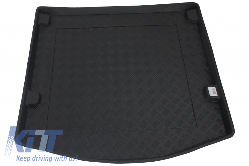 Trunk Mat without Non Slip/ suitable for Ford Focus MK3 Sedan (2011-2018) with an irregular size spare tire