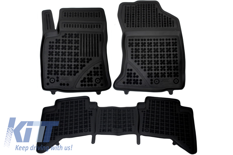 Floor Mats Rubber suitable for TOYOTA Hilux (2015-Up)