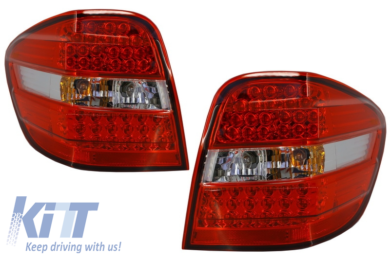LED Taillights suitable for MERCEDES M-Class W164 (2005-2008) Red Clear