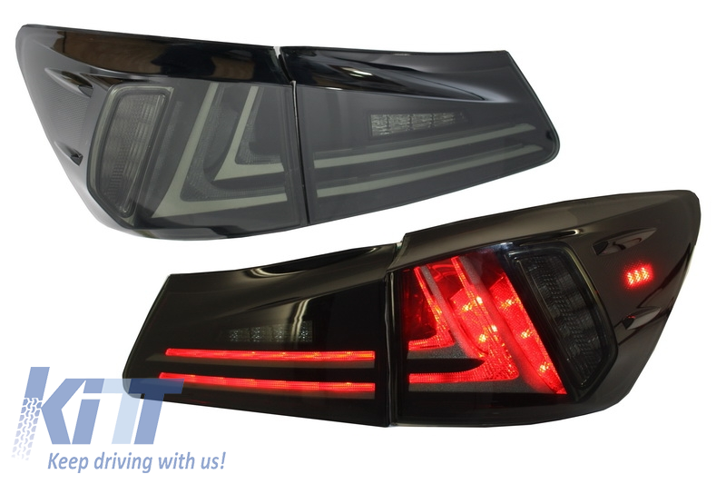 Taillights Full LED suitable for LEXUS IS XE20 (2006-2012) Light Bar Facelift New XE30 Smoke