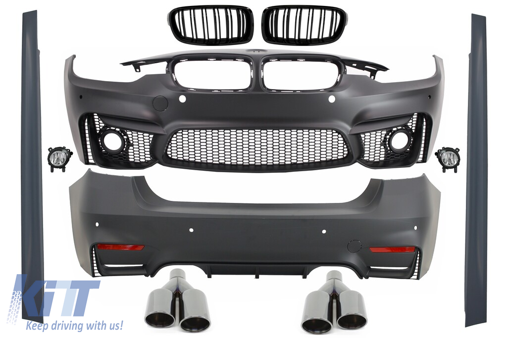 Complete Body Kit suitable for BMW 3 Series F30 (2011-2019) EVO II M3 M-Power CS Design