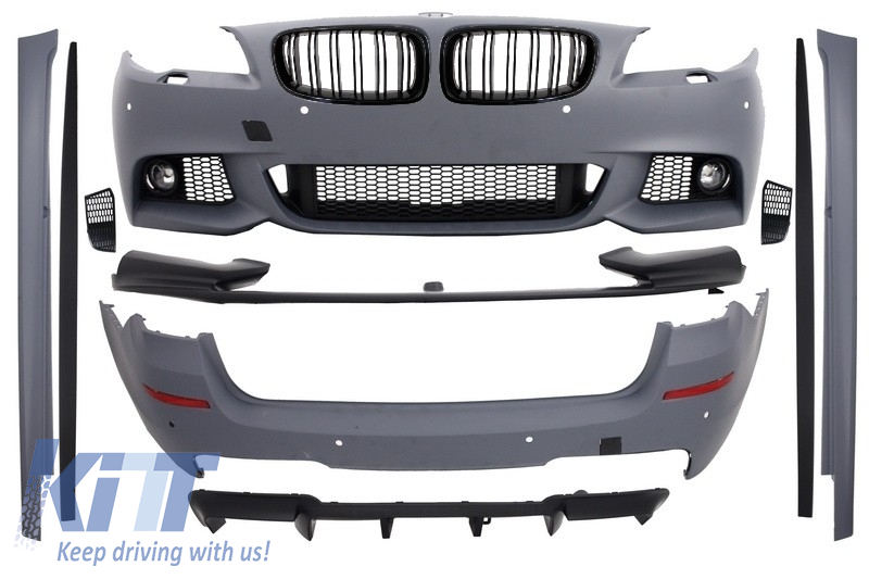Body Kit with Central Grilles Piano Black suitable for BMW F11 5 Series Touring 2011-2013 M-Performance Design
