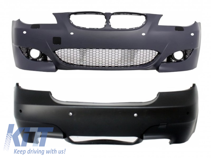Body Kit Front and Rear Bumper suitable for BMW 5 Series E60 (2007-2010) LCI M5 Design with PDC 18mm