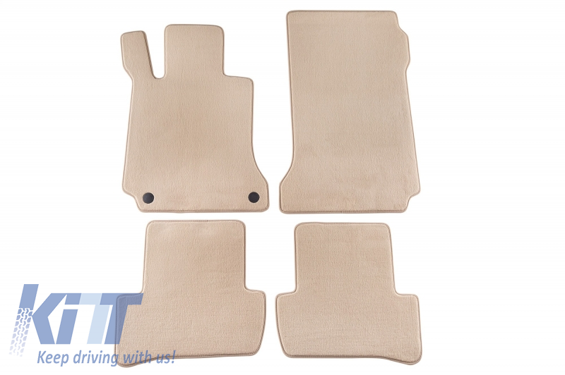 Floor mat Carpet beige suitable for MERCEDES C-Klasse (W204) 03/2007-02/2014, T-Modell (S204) 11/2007-08/2014