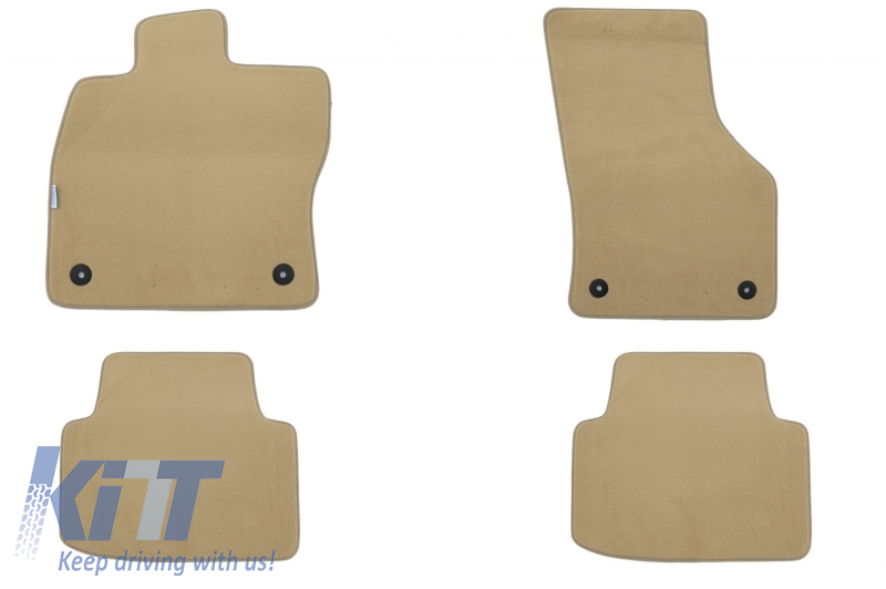 Padlószőnyeg szőnyeg bézs, amely alkalmas a VW Passat 11/2014 -re, Passat GTE variáns 11/2014