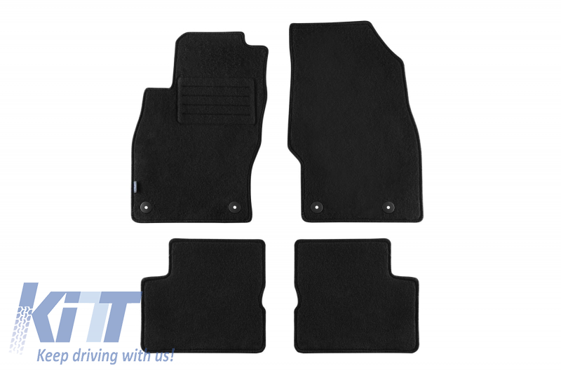 Padlószőnyeg szőnyeg grafit, amely alkalmas az Opel Corsa D 10/2006-10/2014-re
