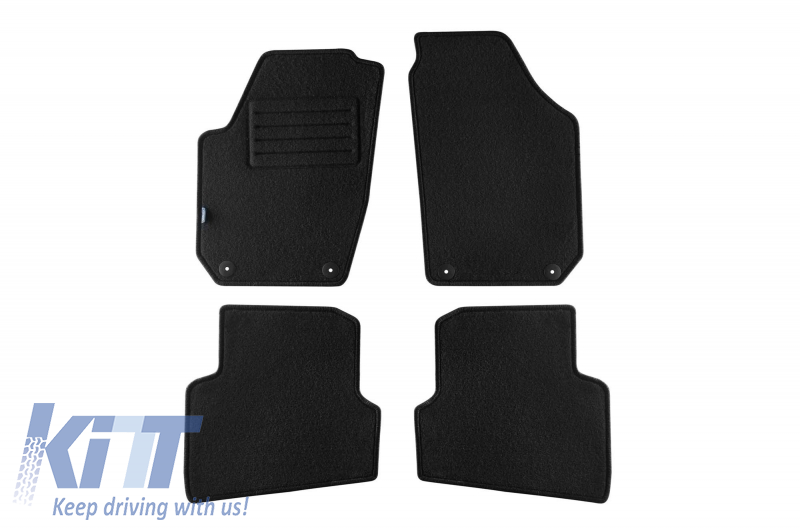 Padlószőnyegszőnyeg-grafit, amely alkalmas a SKODA FABIA II 11/2007-10/2014-re