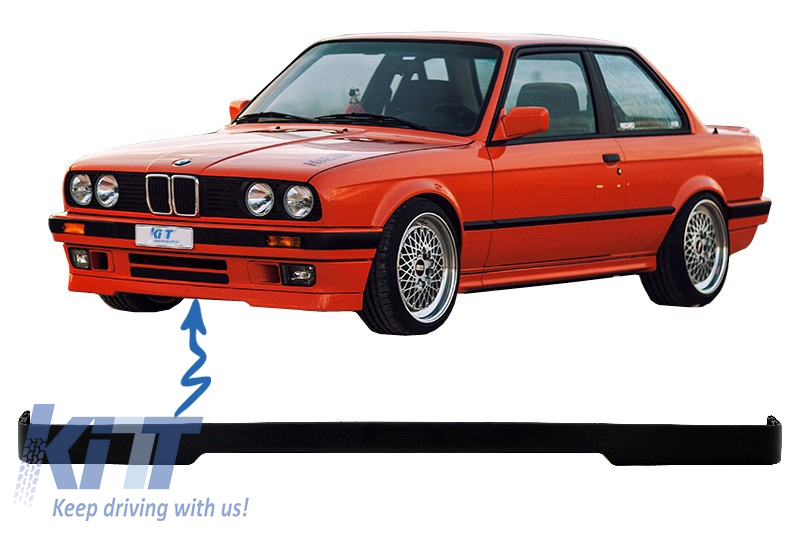 Front Bumper Spoiler Lip suitable for BMW 3 Series E30 Limousine / Cabrio / Touring (1982-1994)