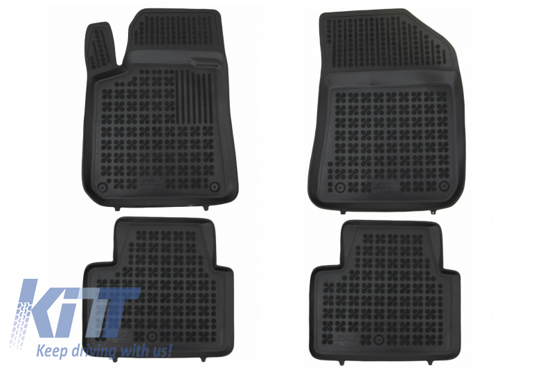 Floor mat rubber suitable for PEUGEOT 308 SW 2013+ Black