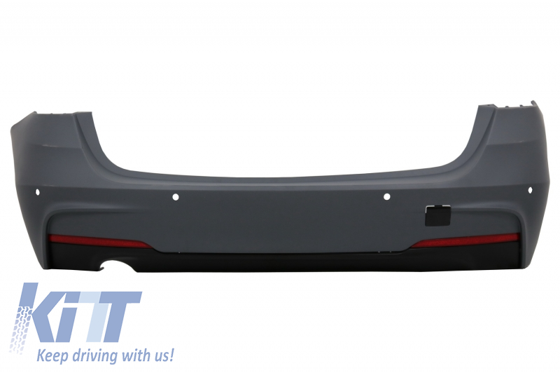 Rear Bumper suitable for BMW F31 3 Series Touring Non LCI & LCI (2011-2018) M-Technik Design Single Outlet