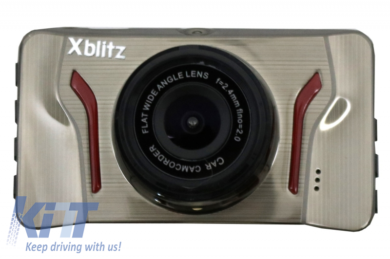Xblitz Ghost Dash Camera Dashboard Recorder Full HD 1920x1080P, 2 Inch Screen, 120 Degrees Lens, Gold