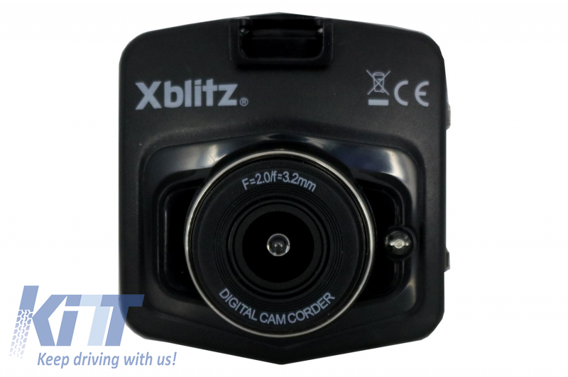 Xblitz Limited Dash Camera Dashboard Recorder Full HD 1920x1080P, 120 Degrees Lens, 2.4 Inch Screen, Black
