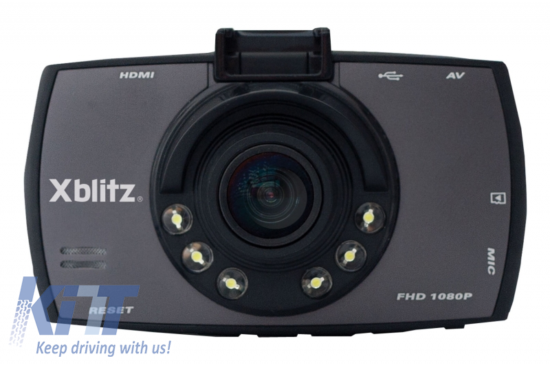 Xblitz Dash Camera Dashboard Recorder DVR Xblitz Black Bird Full HD 1920x1080P, 2.7 Inch Screen, 170 Degrees Lens, Black