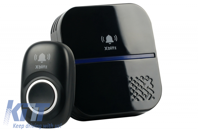 Xblitz Kinetic Black Wireless Doorbell Black