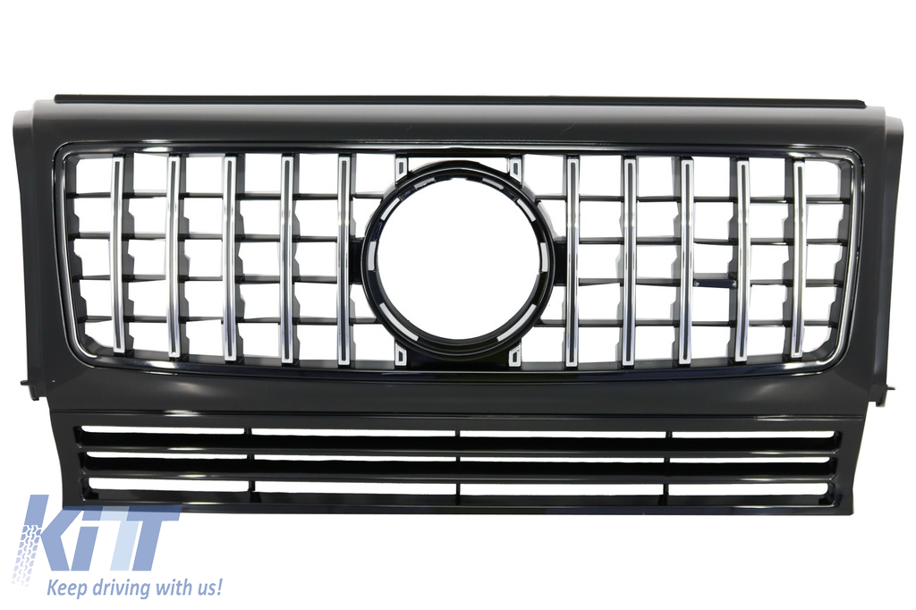 Front Grille suitable for MERCEDES G-Class W463 (1990-2014) New G63 GT-R Panamericana Design