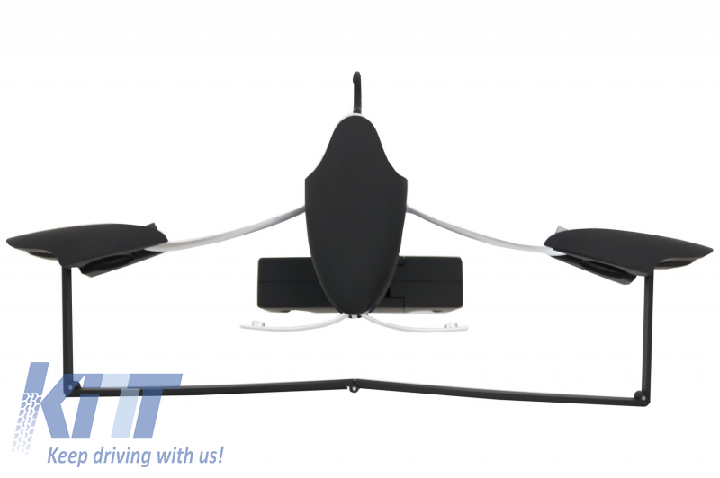 Multifunctional Detachable Car Coat Hanger Headrest and Foldable Black