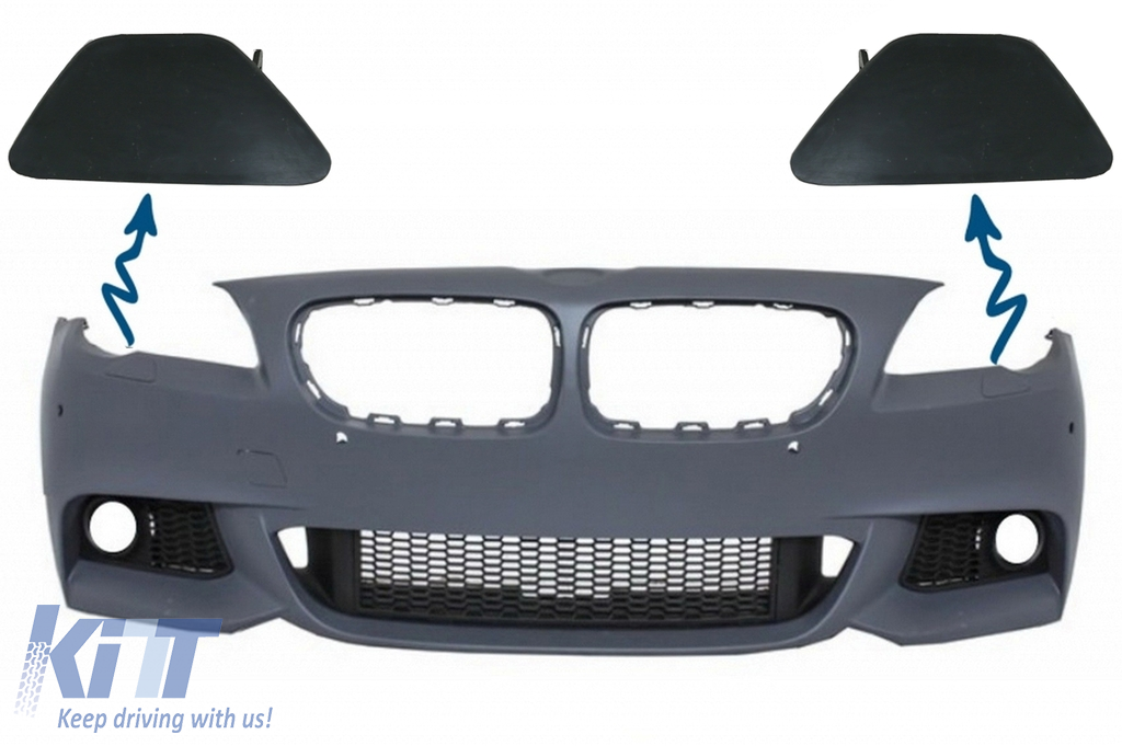 SET SRA Bumper Headlights Washing System Covers suitable for BMW 5er F10 F11 11+ (Right & Left)