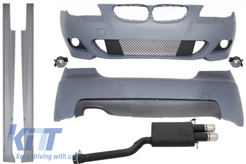 Complete Body Kit M-Technik without PDC Exhaust System Twin Sport suitable for BMW E60 2003-2010