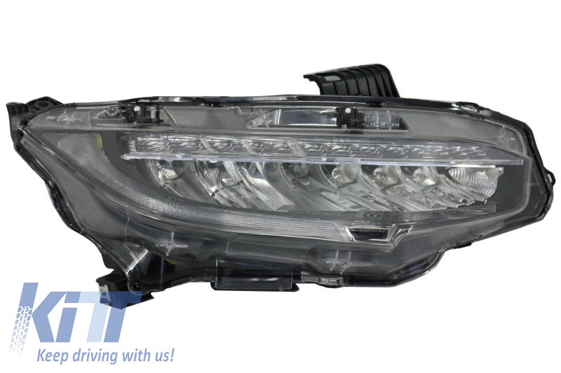 Svetlomety Full LED vhodné pre Honda Civic Mk10 (FC/FK) (2016-Up) Sedan a Hatchback so sekvenčnými dynamickými natáčacími svetlami