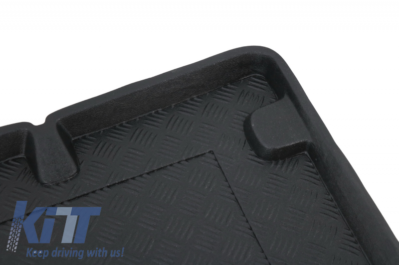 Trunk Mat without Non Slip suitable for Ford Focus MK2 Hatchback (2005-2011) with an irregular size spare tire