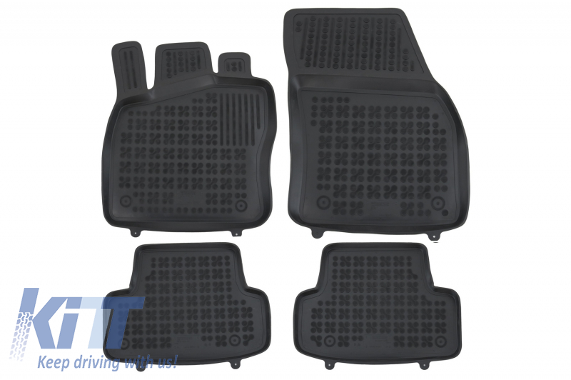 Floor mat Rubber Black suitable for VW T-ROC (2017-Up)
