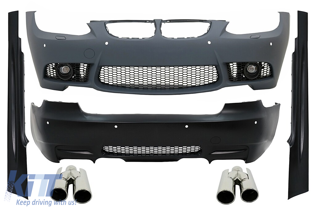 Complete Body Kit with Exhaust Muffler Tips suitable for BMW 3 Series E92 E93 (2006-2009) Non-LCI Coupe Cabrio M3 Design