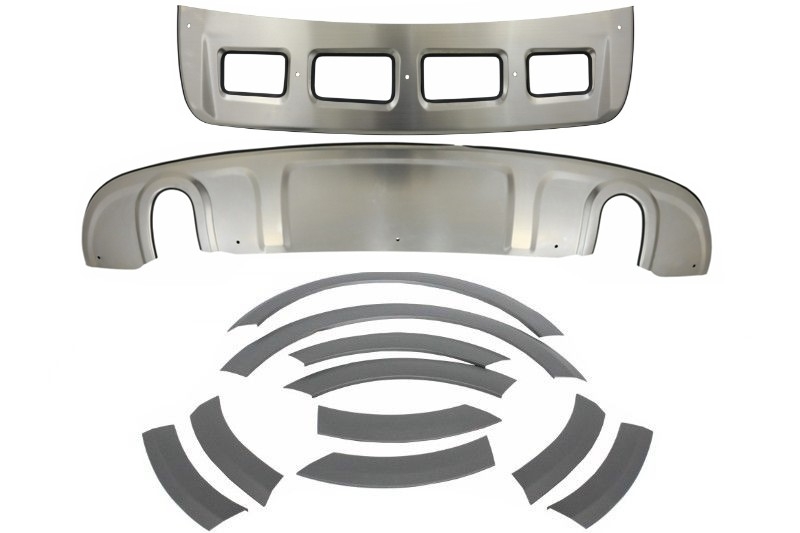 Skid Plates and Fender Flares Wheel Arch Extensions Trims Off Road suitable for AUDI Q5 8R (2008-2012)