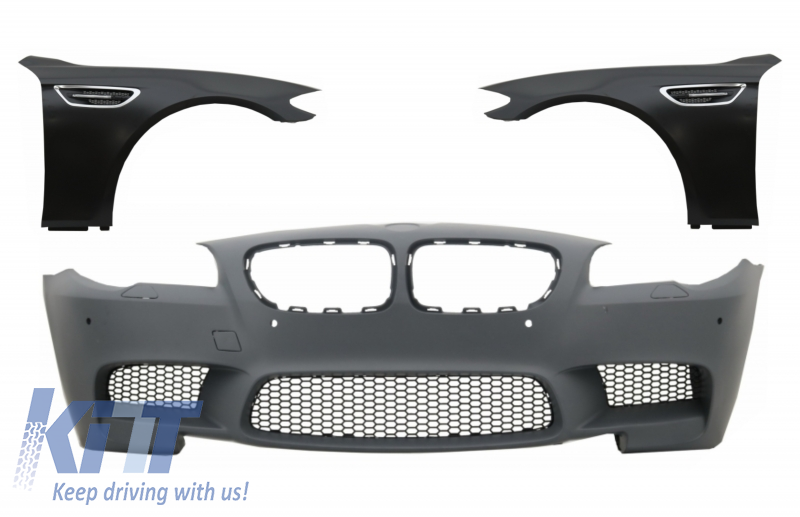 Front Bumper Fenders suitable for BMW 5 Series F10 F11 (2011-up) PDC SRA M5 Design