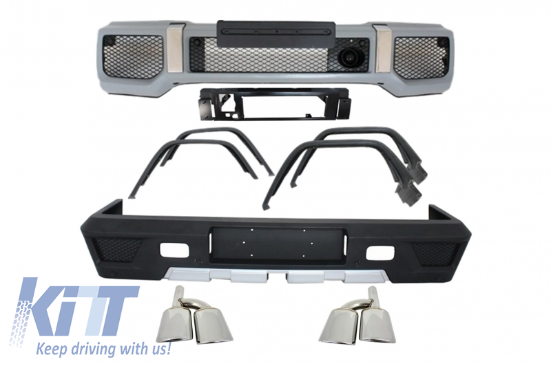 Complete Body Kit with Exhaust Muffler Tips suitable for MERCEDES Benz W463 G-Class G63 G65 A-Design
