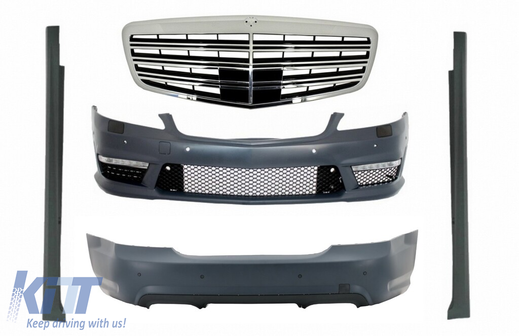 Complete Body Kit suitable for Mercedes S-Class W221 (2005-2011) SWB S63 S65 Design