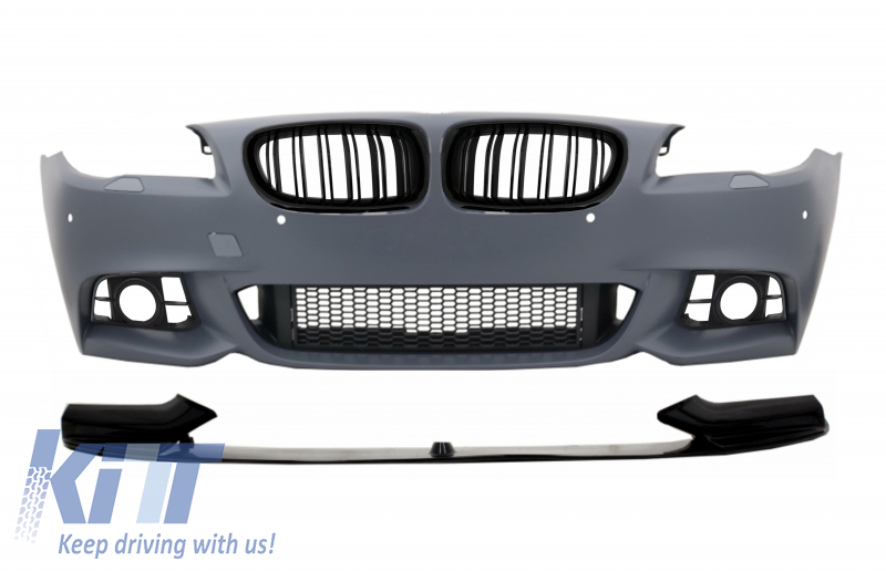 Front Bumper with Spoiler Lip suitable for BMW 5 Series F10 F11 LCI (2015-2017) M-Performance Sport Design
